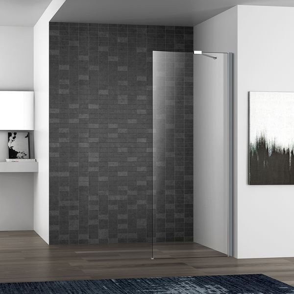 Стінка Walk-In 90*190см, загартоване прозоре скло 8мм 56987 фото