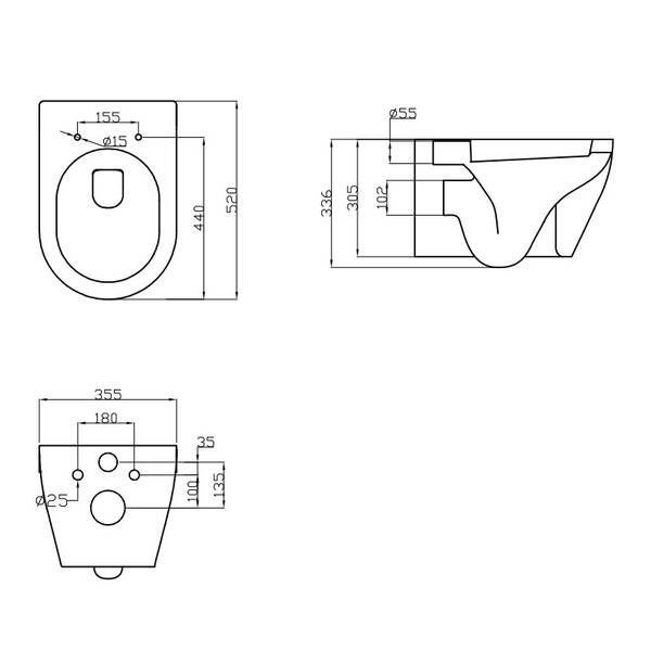 Унітаз підвісний Devit Laguna 3020110 Clean Pro з сидінням soft-close, quick-fix 413607 фото