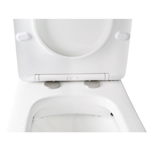 Унитаз-компакт Qtap Stork/Swan безободковый с сиденьем Soft-close QT15222179W SD00036226 фото