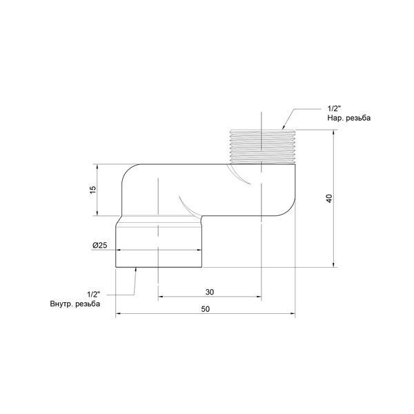Эксцентрик радиаторный Icma 1/2"х3 см №720 SD00020748 фото