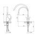 Змішувач для кухні Lidz Vida 015F3 з гнучким виливом (k35) LDVID015F3GRE43356 Grey SD00049479 фото 2