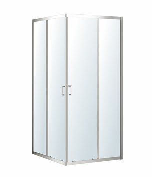 VALTICE New душова кабіна квадратна 100*100*190см, розсувні двері, скло прозоре 89187 фото