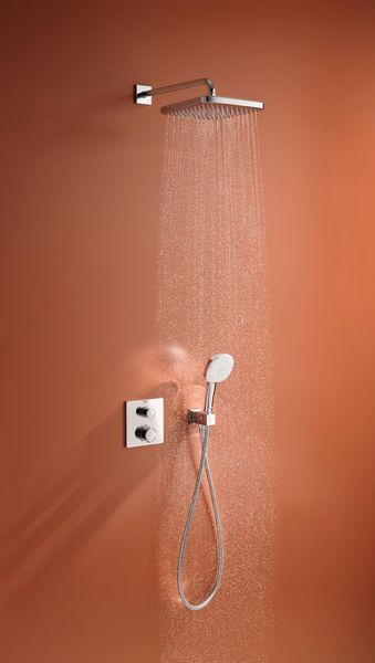 GROHTHERM набор скрытого монтажа с верхним душем 250, цвет хром 95482 фото