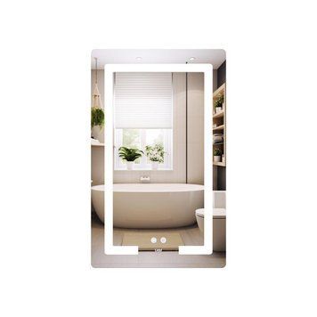 Зеркало Lidz Kubis (KU2) 500х800 с LED-подсветкой Touch, с антизапотеванием, с диммером, рег. яркости LD78LF936508048448 SD00054572 фото