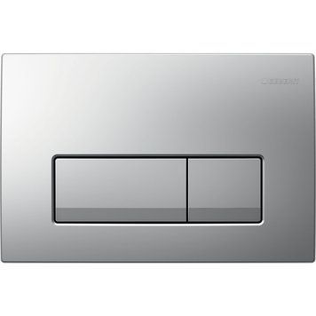 DELTA50 SQUARE смывающая клавиша для двойного смыва, матовый хром 88265 фото