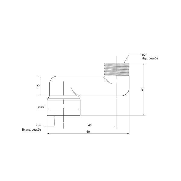 Эксцентрик радиаторный Icma 1/2"х4 см №720 SD00020749 фото