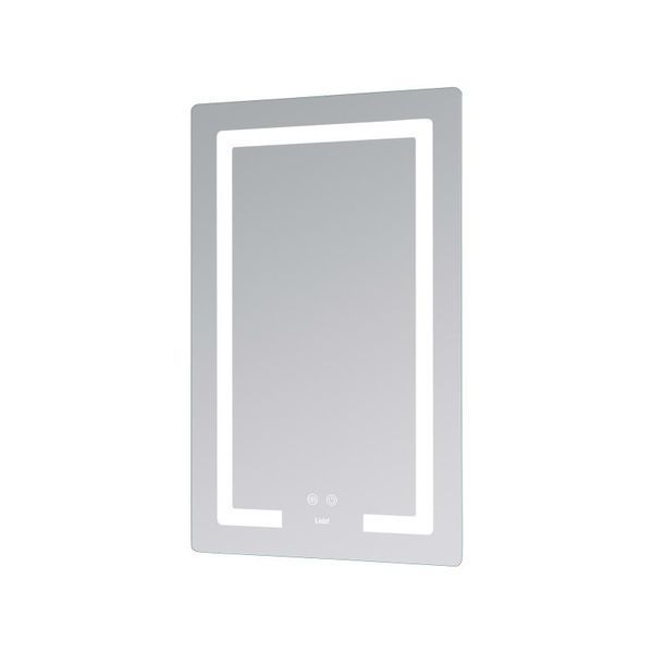 Дзеркало Lidz Kubis (KU2) 500х800 з LED-підсвічуванням Touch, з антизапотіванням, з димером, рег. яскравості LD78LF936508048448 SD00054572 фото
