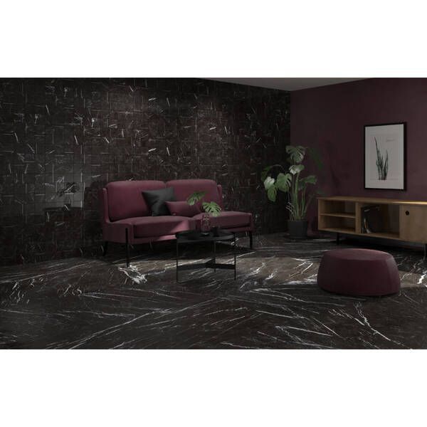 Керамогранит Peronda Marquina Black/Nat/R 75,5x151 см 400229 фото