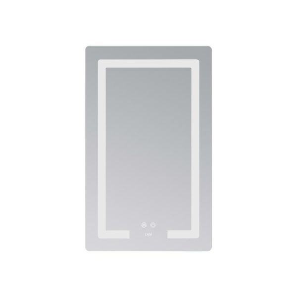 Дзеркало Lidz Kubis (KU2) 500х800 з LED-підсвічуванням Touch, з антизапотіванням, з димером, рег. яскравості LD78LF936508048448 SD00054572 фото