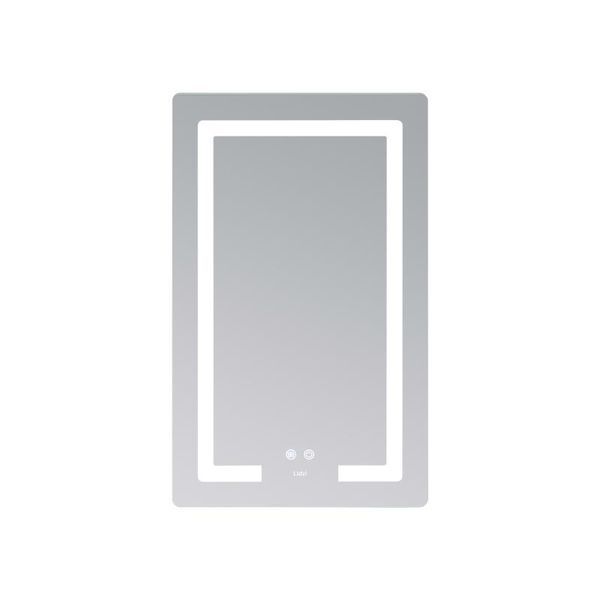 Дзеркало Lidz Kubis (KU2) 500х800 з LED-підсвічуванням Touch, з антизапотіванням, з димером, рег. яскравості LD78LF936508048448 SD00054572 фото