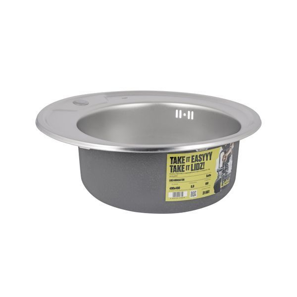 Кухонная мойка Lidz 490-A 0,8 мм Satin (LIDZ490ASAT) SD00027758 фото