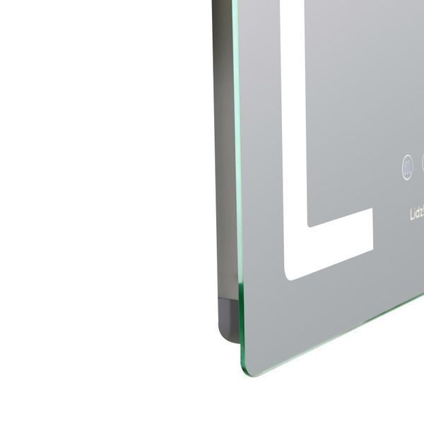 Дзеркало Lidz Kubis (KU2) 500х800 з LED-підсвічуванням Touch, з антизапотіванням, з димером, рег. яскравості LD78LF936508048448 SD00054572 фото