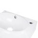 Комплект Qtap Leo: Раковина підвісна овальна права 430x290x140 мм White + Донний клапан PU02O SD00053457 фото 5