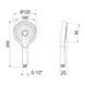 Лейка для ручного душа Qtap Rucni 120 мм округлая QTRUCA120O3KBB Black Matt SD00041889 фото 2