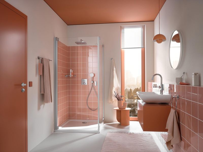 GROHTHERM набор скрытого монтажа с верхним душем 250, цвет хром 95482 фото