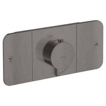 AXOR ONE термостат для 2х споживачів, ПМ, колір шліфованний чорний хром 92832 фото