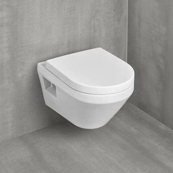 Унитаз подвесной Villeroy&Boch Architectura 5684CL01 с крышкой Soft Close и смывом Twistflush, белый глянец 589063 фото