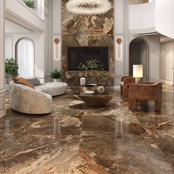 Керамограніт Almera Ceramica-2 Volcane Brown 120x120 см 588211 фото