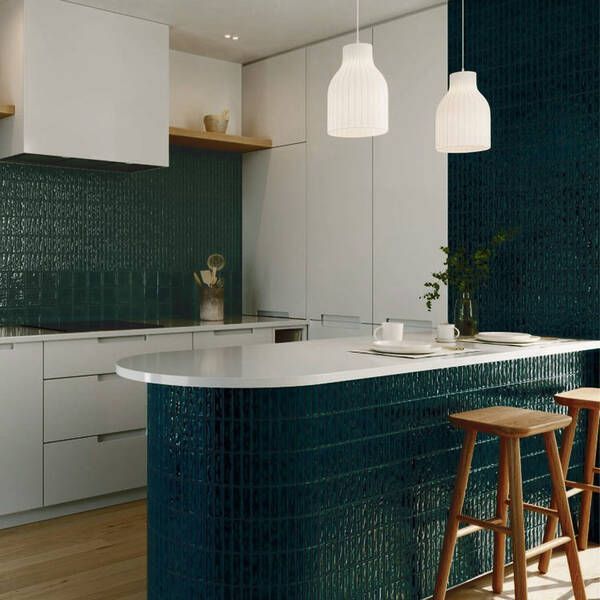 Плитка Ceramica Deseo Sticks green intense 20x20 см 575377 фото