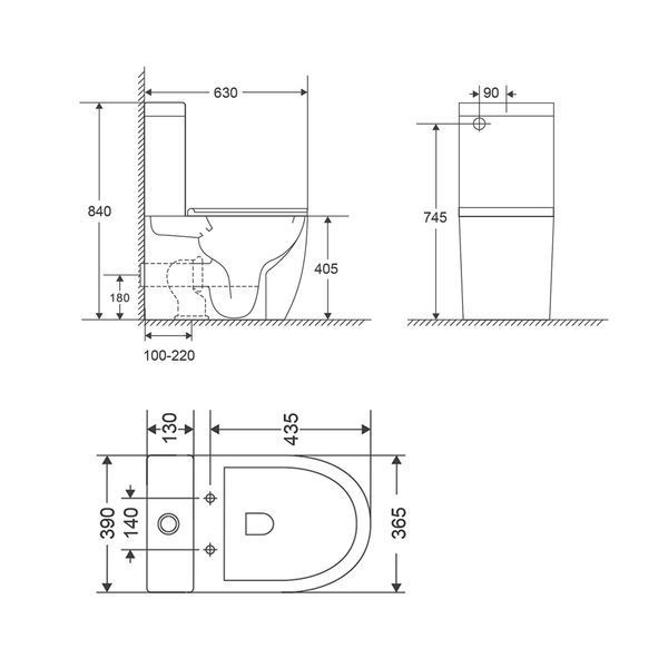 Унітаз-компакт Qtap Robin Ultra Quiet безободковий з сидінням Soft-close QT13226089AW SD00051949 фото