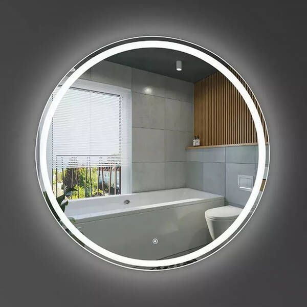 Зеркало Devit AllRound 5501070 круглое с LED подсветкой и тачсенсором 678x678 мм 542834 фото