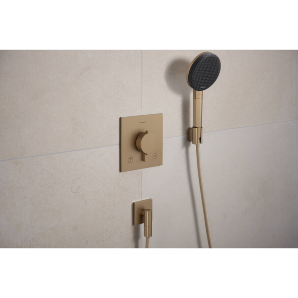 RAINDANCE ALIVE SELECT S душевой набор EcoSmart (ручной душ 3 режима, шланг, держатель), шлифованная бронза 100495 фото