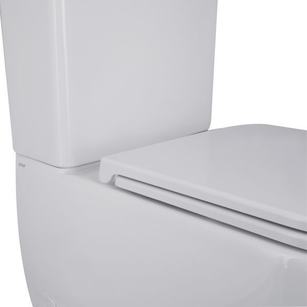 Унітаз-компакт Qtap Robin Ultra Quiet безободковий з сидінням Soft-close QT13226089AW SD00051949 фото