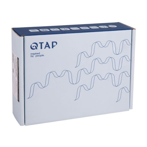 Смеситель для раковины Qtap Swan Cascada QTSWA270CRW45568 Chrome/White SD00051692 фото