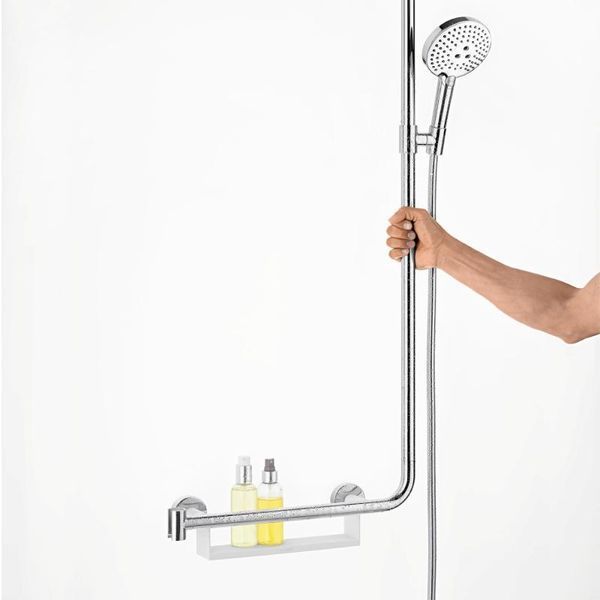 Unica Comfort Набiр для душа Raindance Select S 120 /штанга Unica Comfort 1,10 м розмiщ. справа, бiлий/хром 54344 фото