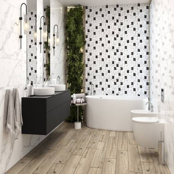 Плитка Ceramica Deseo Carrara B ianco 30x90см 560909 фото