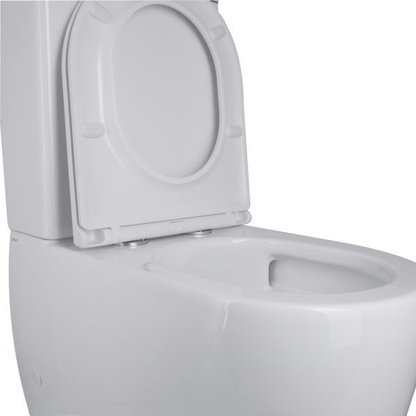 Унітаз-компакт Qtap Robin Ultra Quiet безободковий з сидінням Soft-close QT13226089AW SD00051949 фото