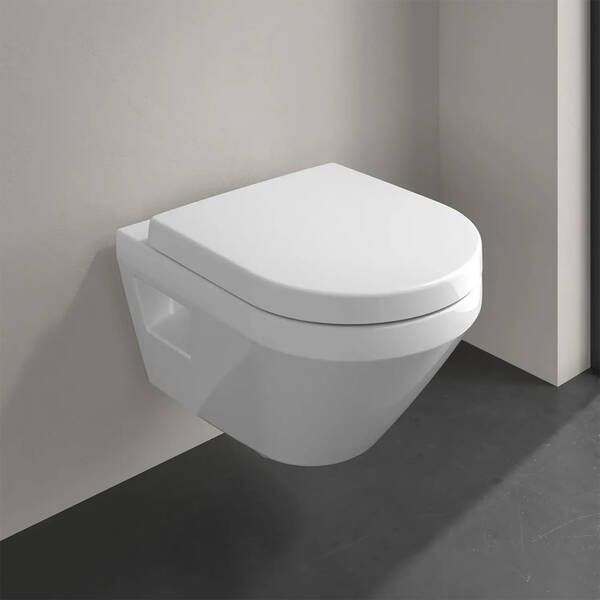Унитаз подвесной Villeroy&Boch Architectura 5684CL01 с крышкой Soft Close и смывом Twistflush, белый глянец 589063 фото