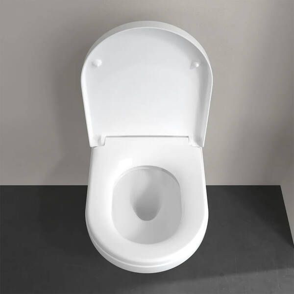 Унитаз подвесной Villeroy&Boch Architectura 5684CL01 с крышкой Soft Close и смывом Twistflush, белый глянец 589063 фото
