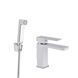 Змішувач для раковини Qtap Gemini (з гігієнічним душем) QTGEM272CRW45691 Chrome/White SD00051815 фото 1
