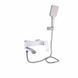 Смеситель для ванны Qtap Swan Cascada с поворотным изливом (c душевым гарнитуром) QTSWA260CRW45569 Chrome/White SD00051693 фото 1