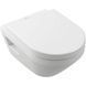 Унитаз подвесной Villeroy&Boch Architectura 5684CL01 с крышкой Soft Close и смывом Twistflush, белый глянец 589063 фото 2