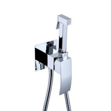 Набор для гигиенического душа Qtap Swan Cascada прямоугольный QTSWA262CRM45567 Chrome SD00051691 фото