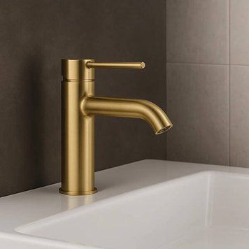 Змішувач для раковини Kludi Bozz 38282N076 брашоване золото 559774 фото