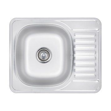 Кухонна мийка Brinex 5848 0,8 мм Satin (BRIN5848SAT08) SD00054091 фото