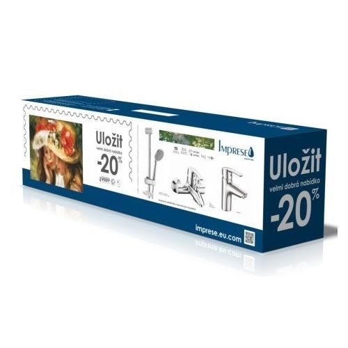 KIT 20080 набір змішувачів (3 в 1), змішувач для умивальника, змішувач для ванни, душовий гарнітур 48526 фото