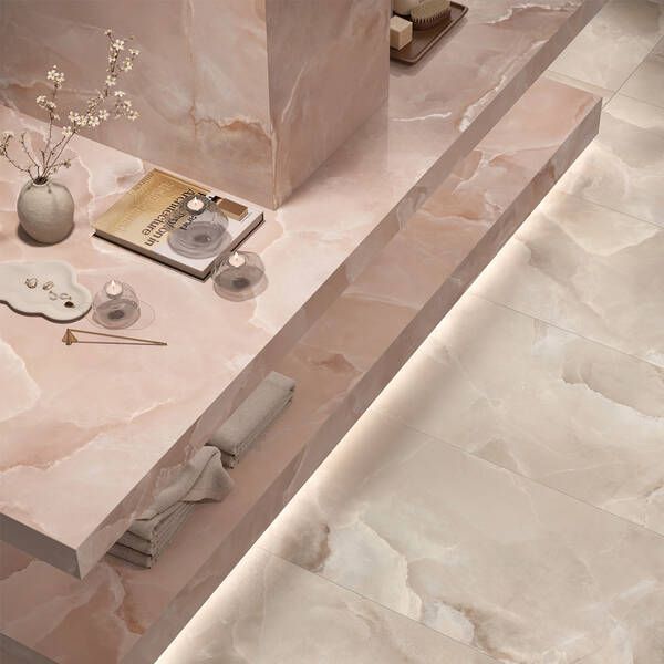 Керамогранит Mirage Onyce Rose ON 04 PRL SQ 120x120 см 582541 фото