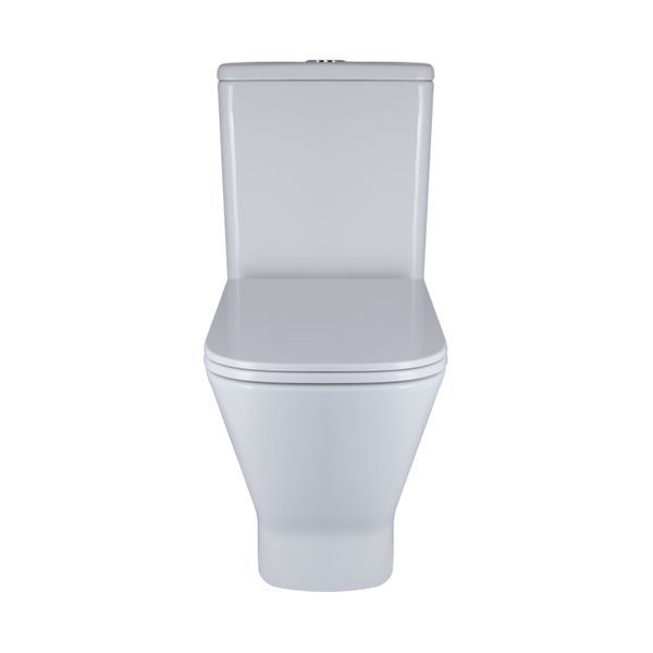 Унітаз-компакт Qtap Cardinal Ultra Quiet безободковий з сидінням Soft-close QT04222168AUQ3W SD00051950 фото