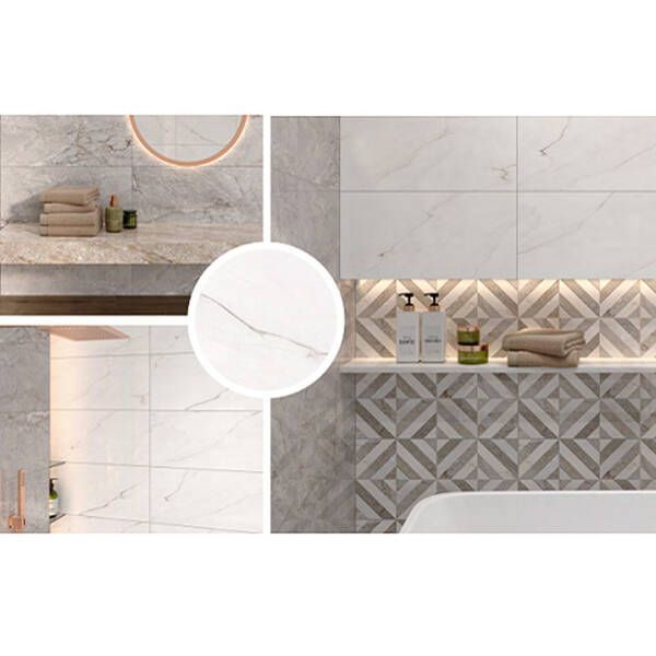 Плитка Opoczno Mystic White Glossy 29,7x60 см 590781 фото