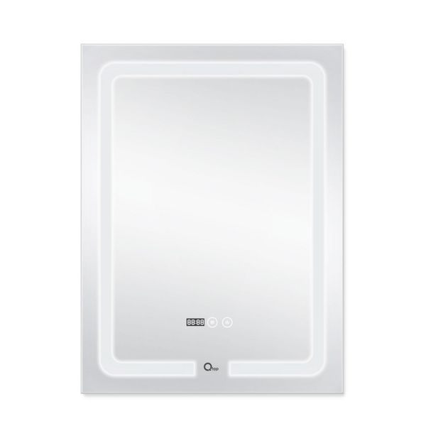 Дзеркало Qtap Mideya (MI1) 600х800 з LED-підсвічуванням Touch, з антизапотіванням, димером QT2078F937W SD00036740 фото