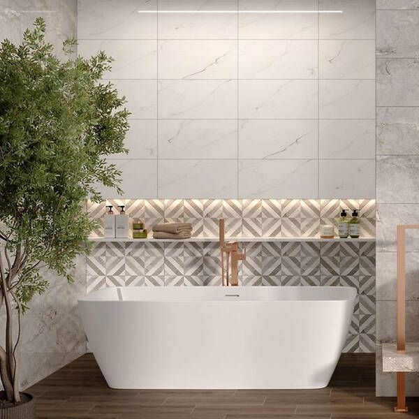 Плитка Opoczno Mystic White Glossy 29,7x60 см 590781 фото