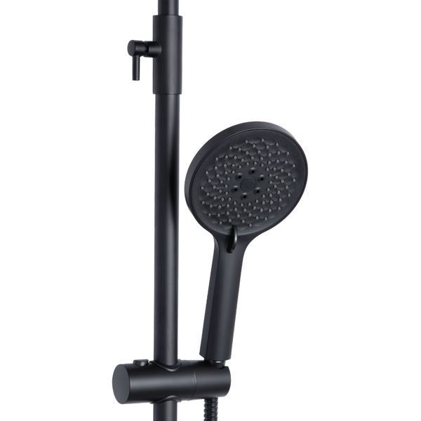 Душова система універсальна Qtap Taurus на три споживача (з виливом) QTTAU111BLM45666 Black Matt SD00051790 фото