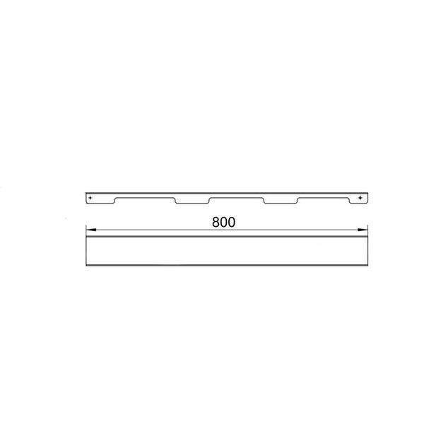 Решетка для линейного трапа SUS304 Grate FA800 (NKS) Qtap SD00053576 фото