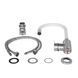 Змішувач для кухні Lidz Vida 015F3 з гнучким виливом (k35) LDVID015F3WHI43357 White / Nickel SD00049480 фото 4