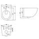 Унітаз підвісний Devit Universal DUN30201111W безобідковий з кришкою soft-close та Vortex Flush, білий 598884 фото 3