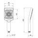 Лейка для ручного душа Lidz Niagara 33 145x95 мм прямоугольная LDNIA33GRP48538 Graphite SD00054662 фото 2